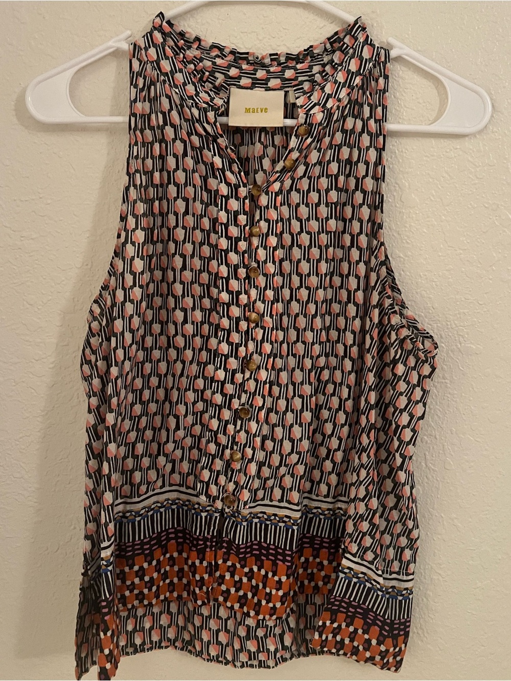Anthropologie Geometric Tank